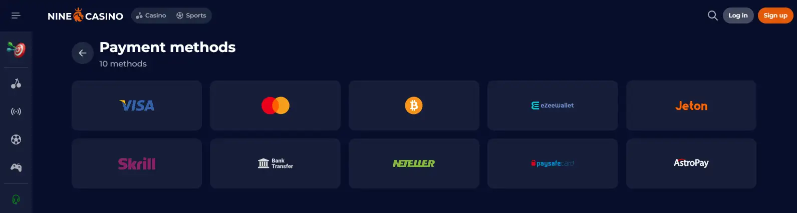 NineCasino Payments: Deposits, Withdrawals and UK Payment Rules